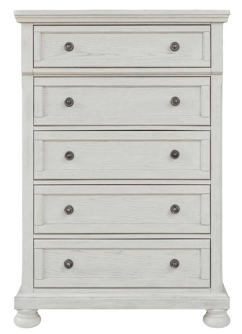 Robbinsdale - Five Drawer Chest - Antique White
