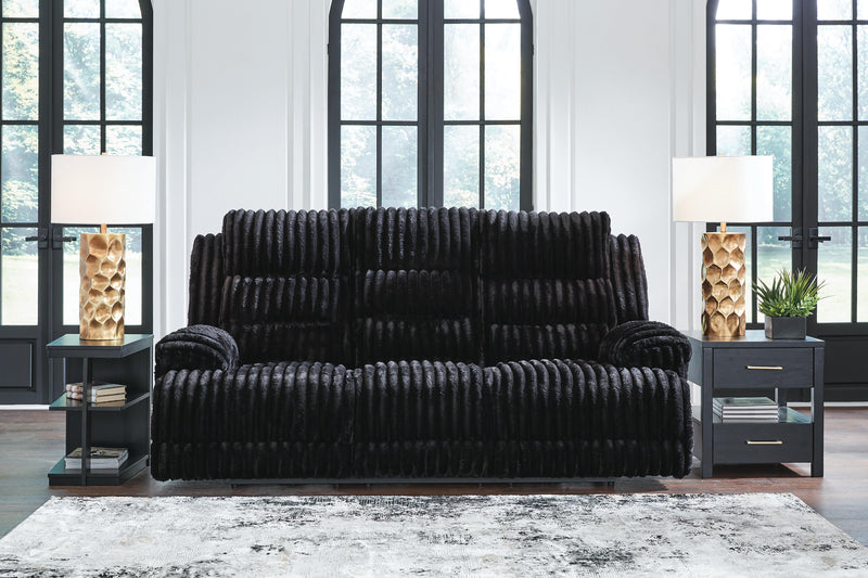 Rhine Falls Power Reclining Sofa with Drop Down Table