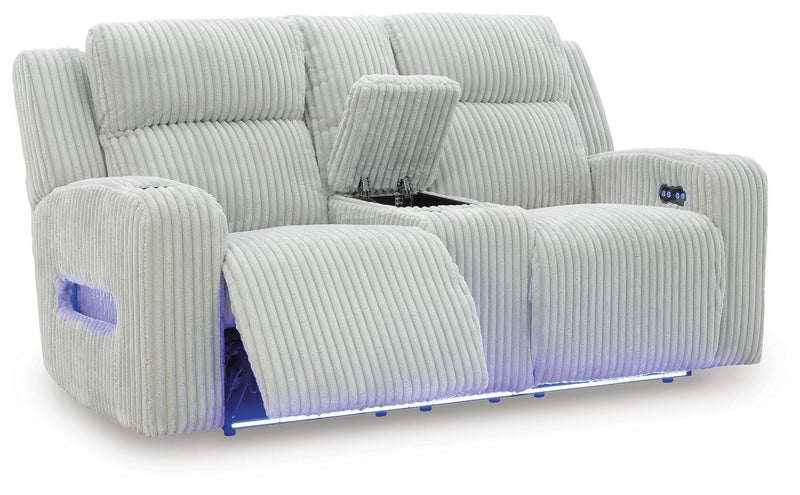 Forest Lake Power Reclining Loveseat with Console