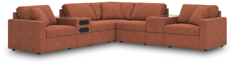 Modmax Balanced Sectional with Audio and Storage Consoles