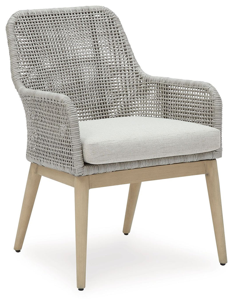Seton Creek - Arm Chair With Cushion (Set of 2) - Gray