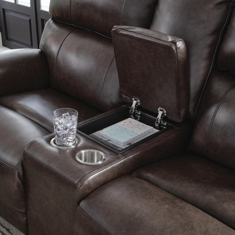 Crossplex Power Reclining Loveseat with Console