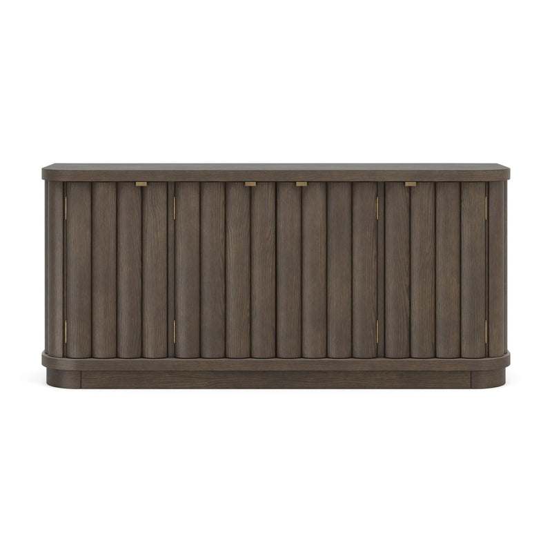 Darimore - Extra Large TV Stand - Burnished Brown