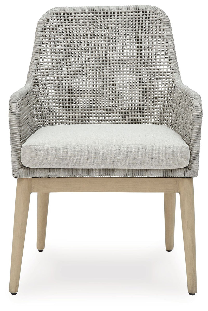 Seton Creek - Arm Chair With Cushion (Set of 2) - Gray